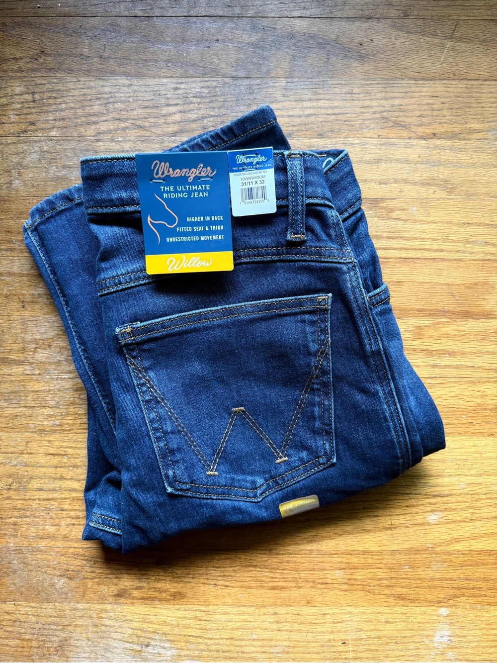 WOMENs WRANGLER ULTIMATE RIDING JEAN WILLOW MID-RISE BOOTCUT Dark Blue 31